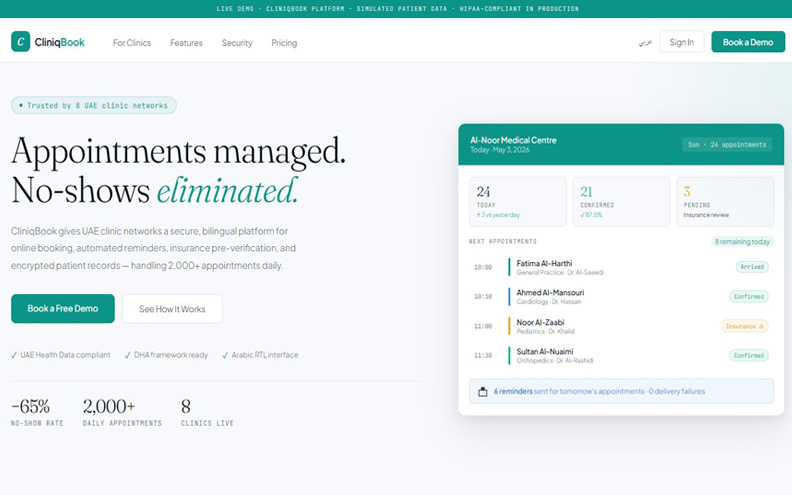 CliniqBook — Patient Portal Redesign